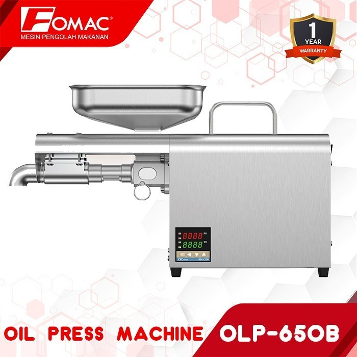 FOMAC Mesin Pemeras Minyak Biji Kacang OLP-650B Oil Press Machine Mesin Pengestrak Minyak