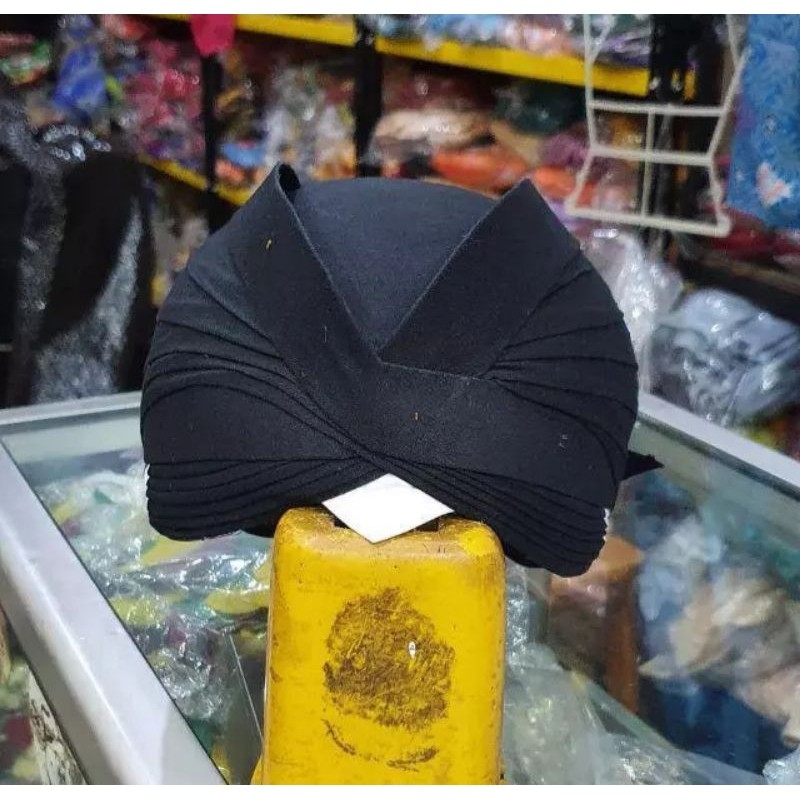 SURJAN LURIK DESA/Baju surjan+Blangkon Jogja Hitam Lurik