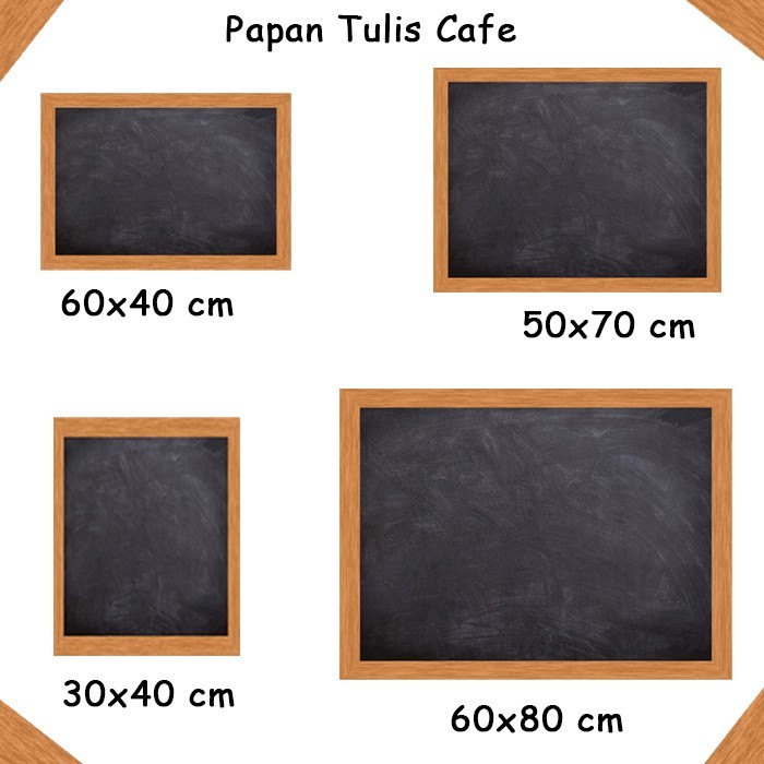 

Papan Tulis Murah Untuk Cafe Ukuran 50x70 cm Tidak Termasuk Stand