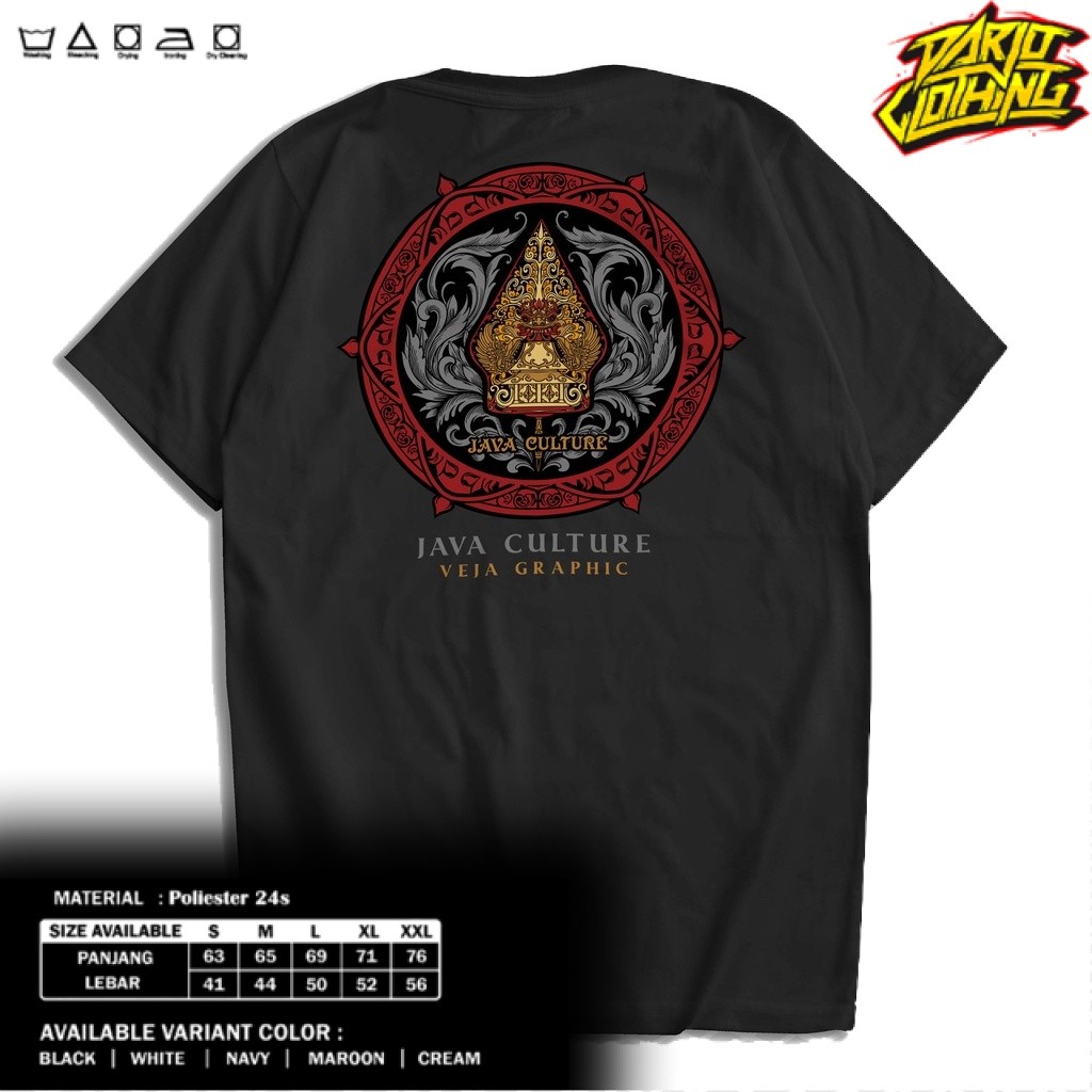 DarjoClothing Kids -  Kaos Java Culture Wayang Gunungan | T-Shirt Jawa Indonesia Culture Pria dan Wa