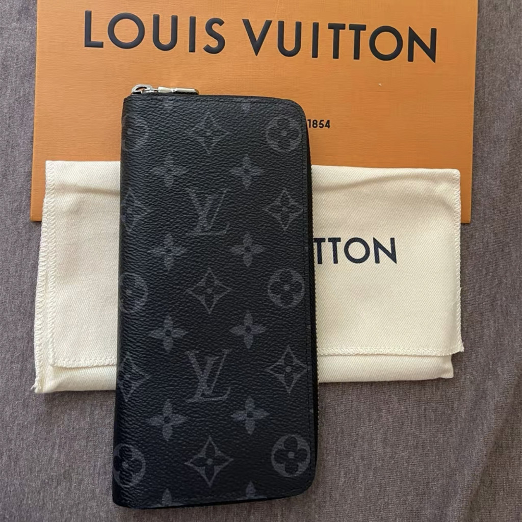 【bekas asli】（ M62295） Louis Vuitton ZIPPY klip ritsleting panjang/dompet/klip uang/dompet kopling pr