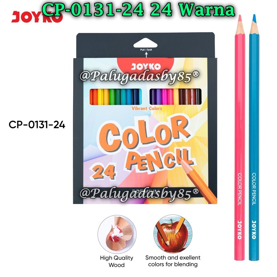 

(1 Set) GROSIR Pensil Warna JOYKO CP-0131-24 24W Panjang / Pensil Warna Premium Joyko CP-0131