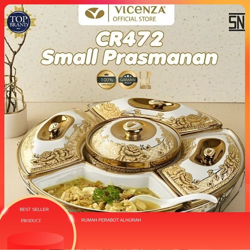 17Inch Prasmanan Putar Marble Vicenza ORIGINAL Set B-472 (ukuran sedang)