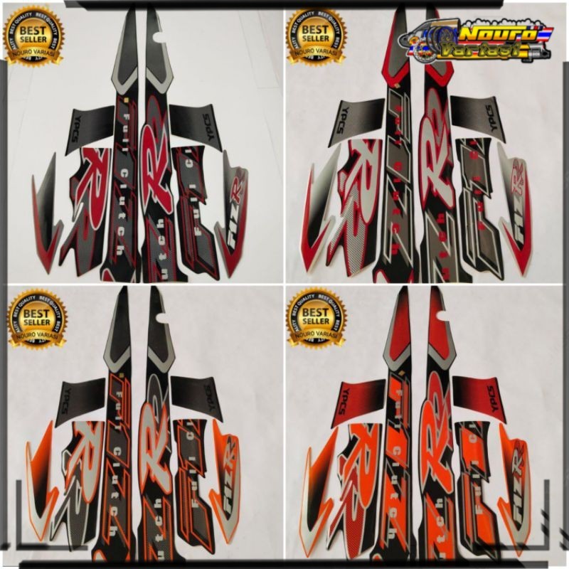 Aksesoris motor striping stiker yamaha fizr fiz r f1 zr 2001 2002 list body standar