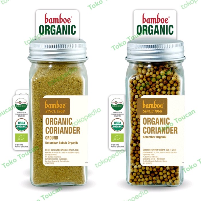 

BAMBOE ORGANIC CORIANDER KETUMBAR ORGANIK BUBUK BIJI - Biji
