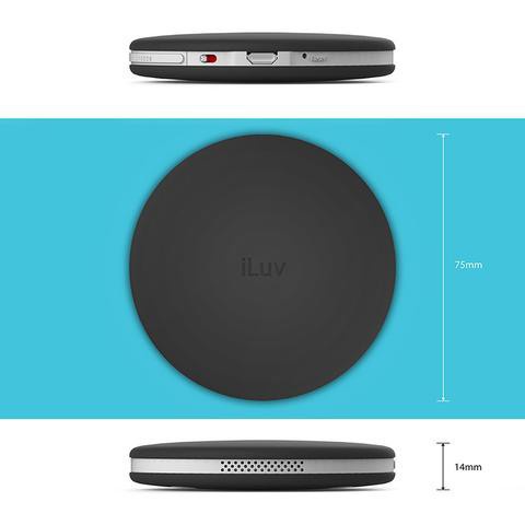 ILUV App-Enabled Wireless Smart Wake Up Alarm Shaker for Heavy Sleepers &amp; People with Hearing Loss for IOS and Android