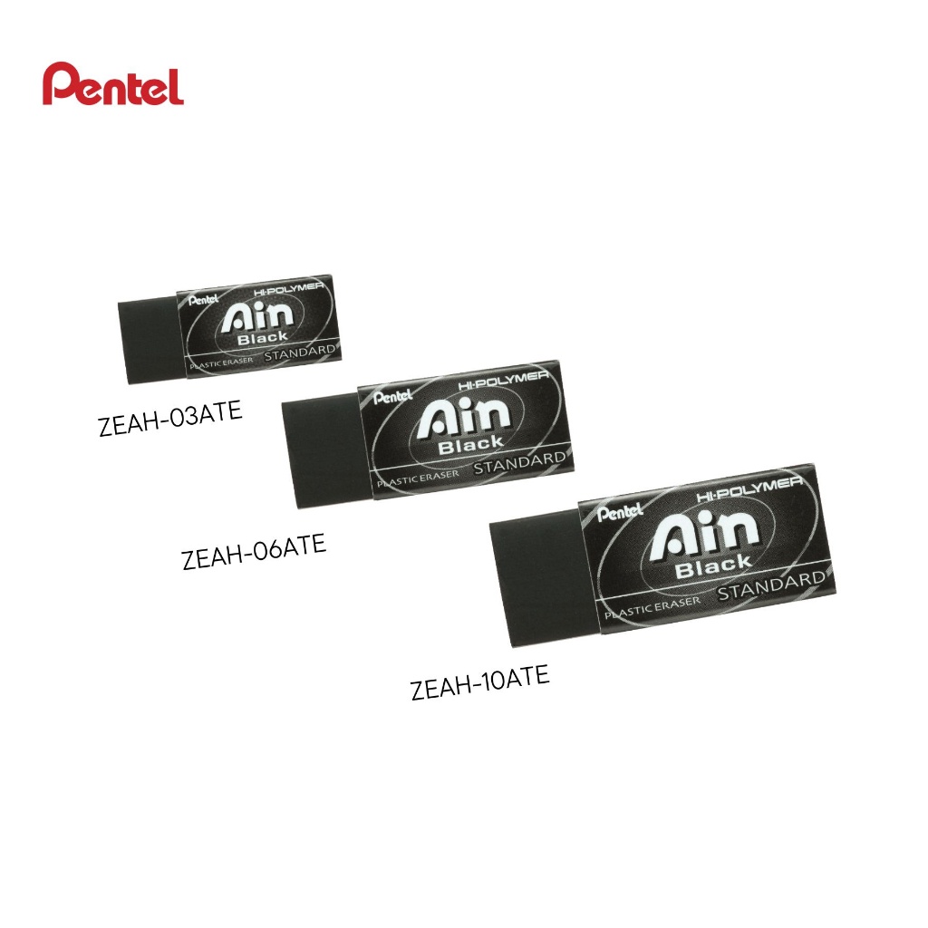 

Penghapus Hitam Pentel ZEAH 03 ATE / ZEAH 06 ATE / ZEH 10 ATE HI-Polymer AIN Black Eraser – Satuan- SHSNP