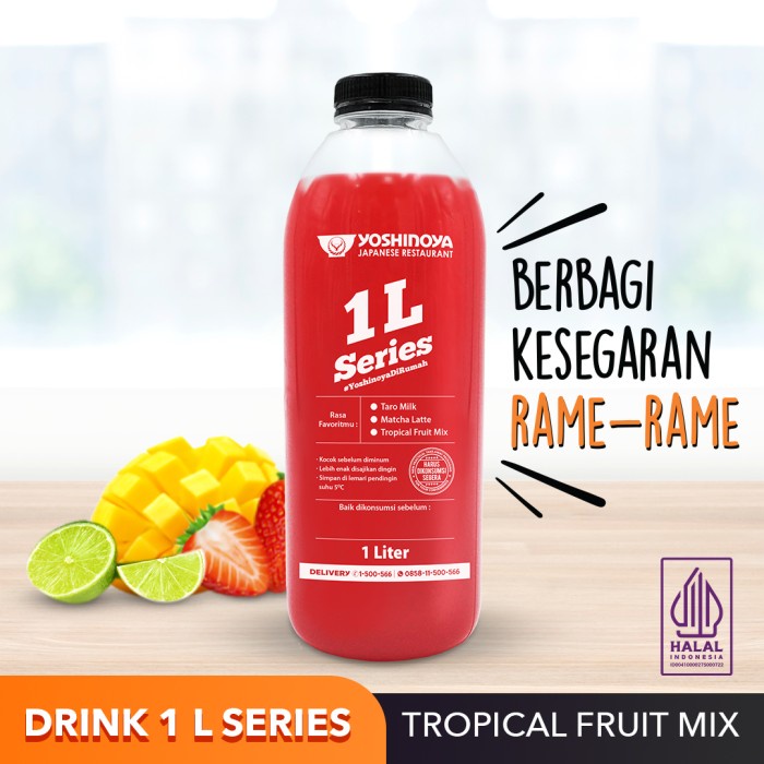 

✨PROMO✨ -DRINK 1 L SERIES (TROPICAL FRUIT MIX)