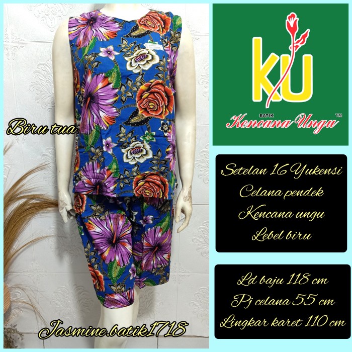 SETELAN CELANA PENDEK YUKENSI KENCANA UNGU KUB
