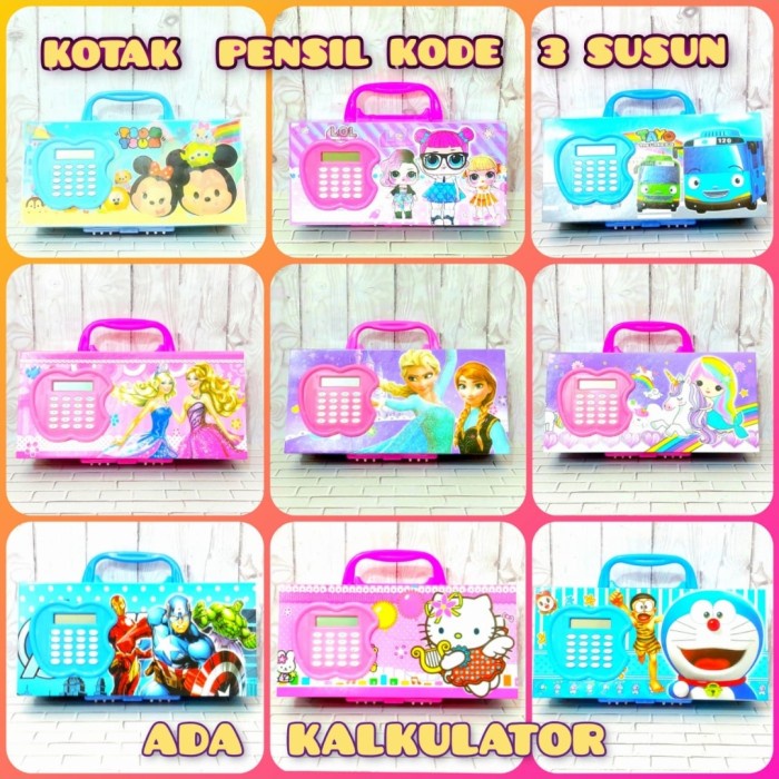 

[Promo] TEMPAT KOTAK PENSIL KODE SUSUN KARAKTER ADA KALKULATOR - FROZEN