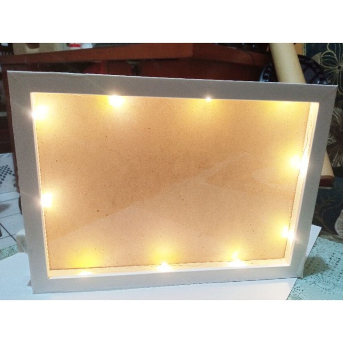 D5Q6G- BS Bingkai Box 3D Anti Pecah LAMPU Akrilik 6R 8R 10R A4 Frame Pigura u