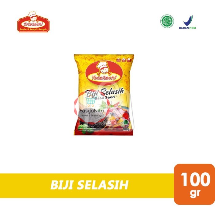 

Biji Selasih Yutakachi / Basil Seeds (Pouch Kecil 100gr) - FasyAnita Mart Denpasar