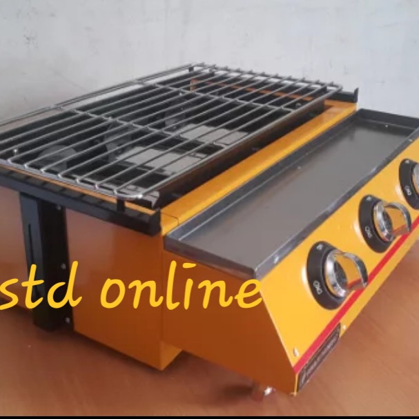 GAS ROASTER 3TUNGKU PANGGANGAN SOSIS ALAT BAKAR SOSIS 3TUNGKU K122