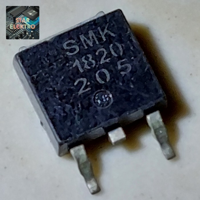 SMK 1820 To-252 SMD SMK1820 SMK1820D 18A 200V Mosfet N-Channel AUK FET