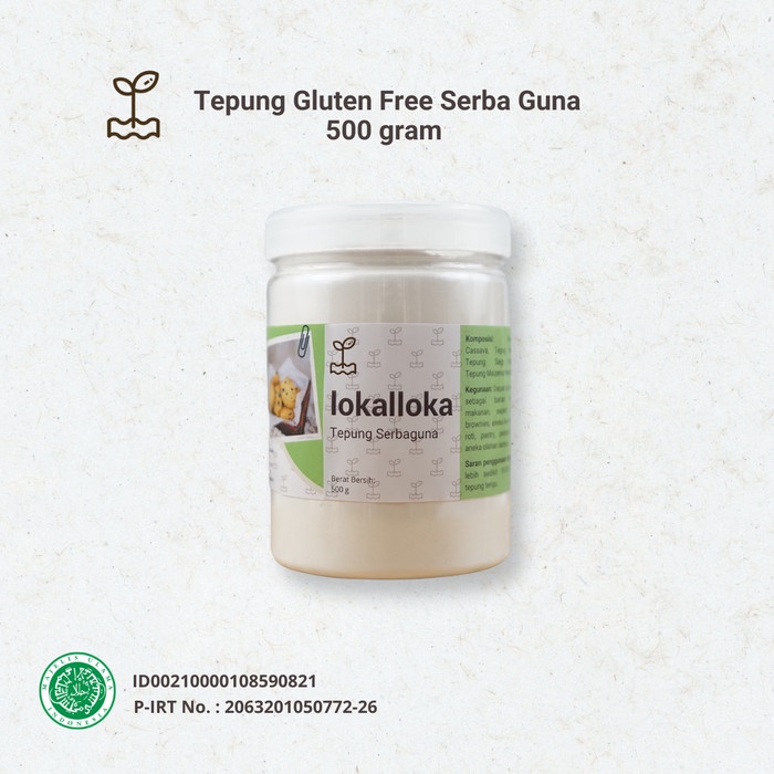 

Promo Bisa COD tepung serba guna gluten free lokalloka 500 gram