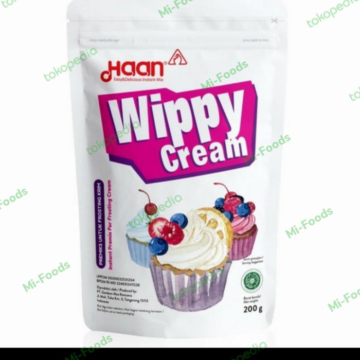 

Promo Bisa COD HAAN Wippy Cream 200Gr