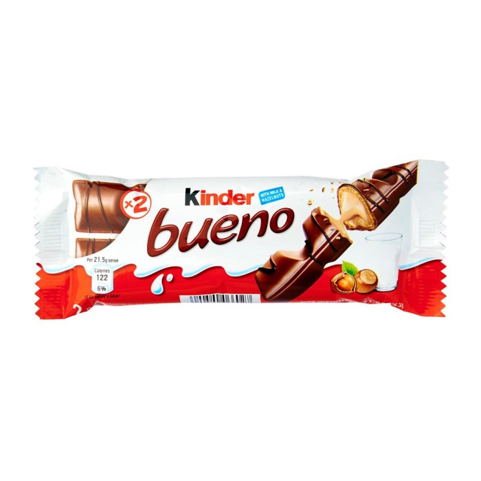 

Kinder Bueno T2 Coklat [43 gr @2 Pcs]