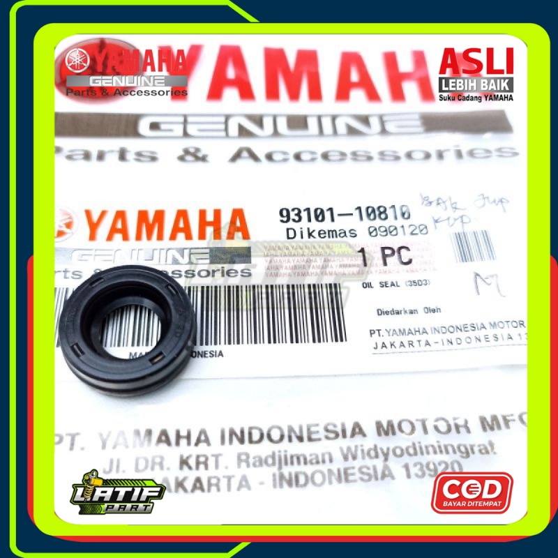 SEAL BAK KOPLING JUPITER Z. VEGA R NEW 93101-10810 ORIGINAL YGP YAMAHA GENUINE PARTS