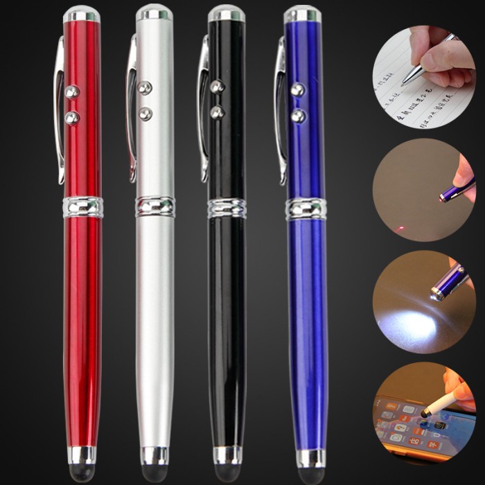

Pulpen Stylus 5 In 1 Ballpoint Touchscreen dan Red Laser Senter