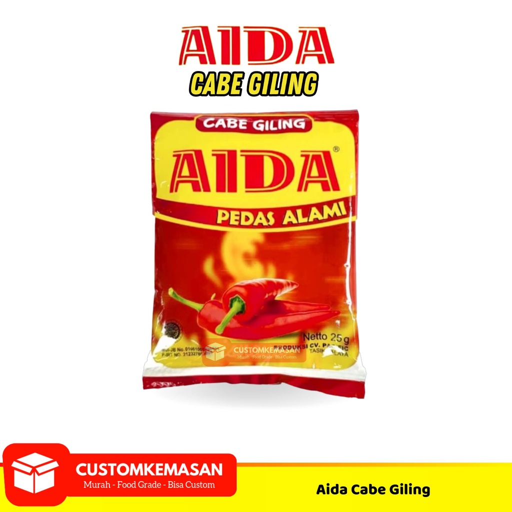 

Aida Cabe Bubuk 250g / Cabe Bubuk Aida 500g / Cabai Bubuk Serba Guna