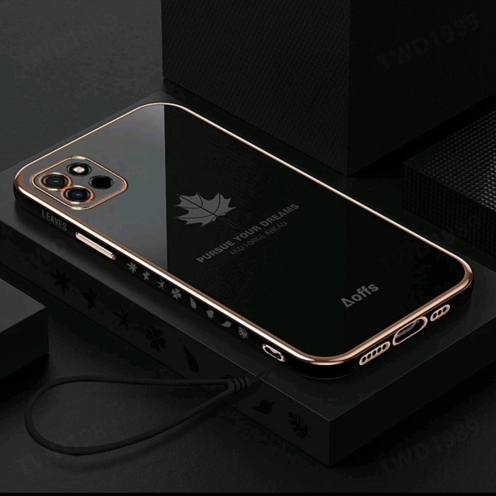 Maple Leaf Case Infinix Smart 7 Smart7 InfinixSmart7 Softcase Silicone Casing HP