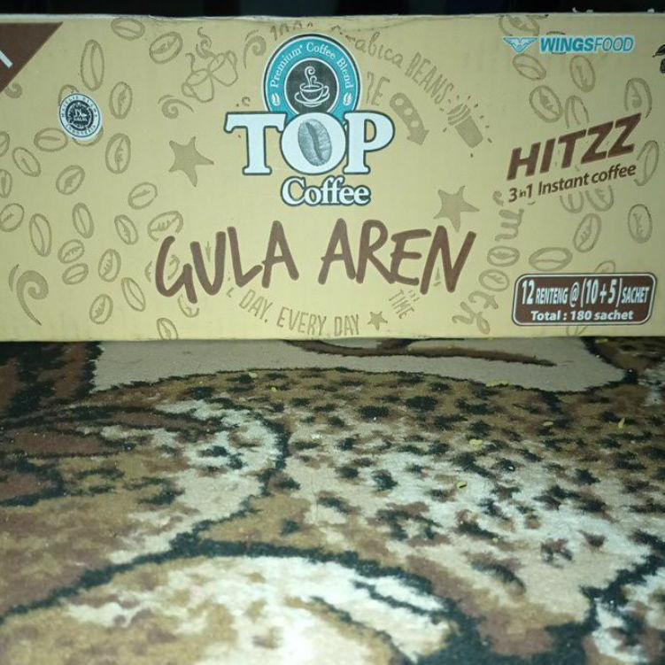

Terlaku.! Top Coffee Gula Aren 1 Dus 12 Renteng (10+5) 180 Sachet KSW