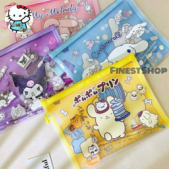 

Stationery Set Tas Kotak Pensil SANRIO Pouch Buku Souvenir Goodie Bag - Set Pompurin