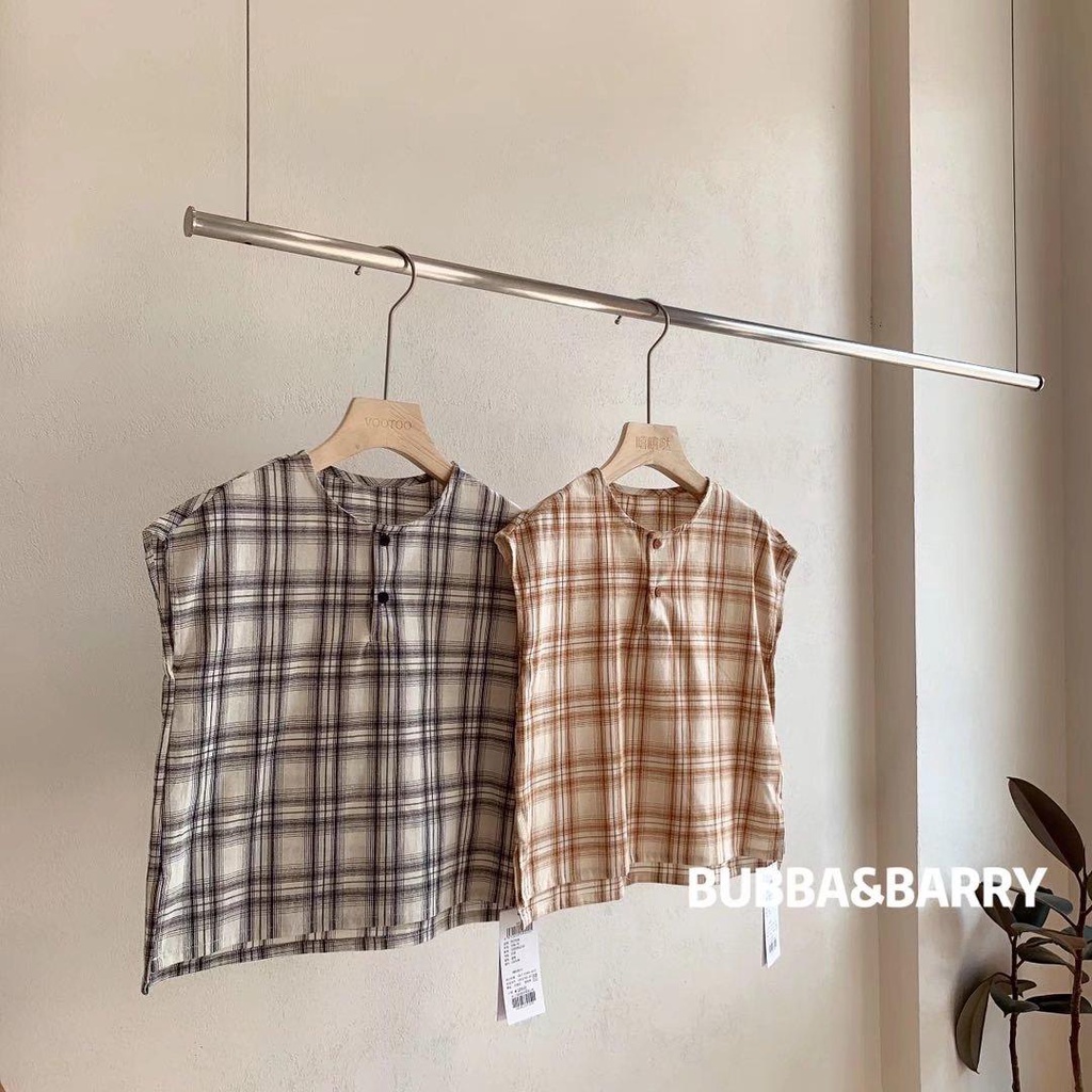 [220191210] Outer Vootoo Kotak-Kotak Atasan Anak Casual 2-8 Tahun