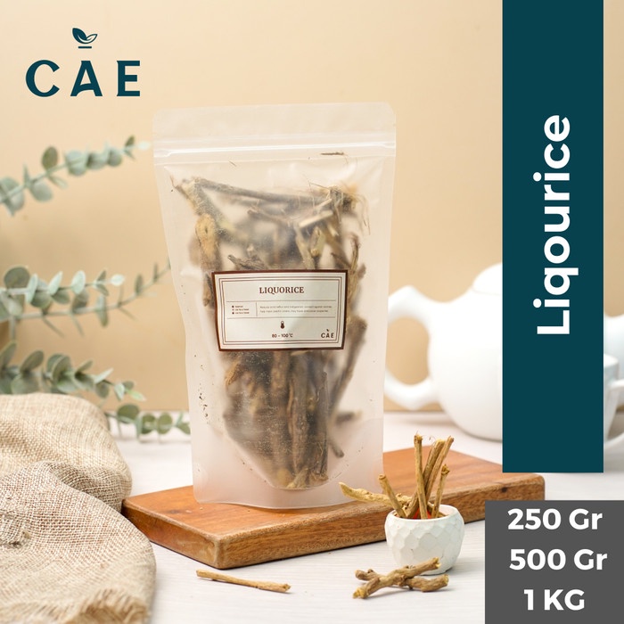 

Licorice Root Liquorice Akar Manis Legi Teh Tea Gancao Herbal Premium 250 Gram - 1 Kg