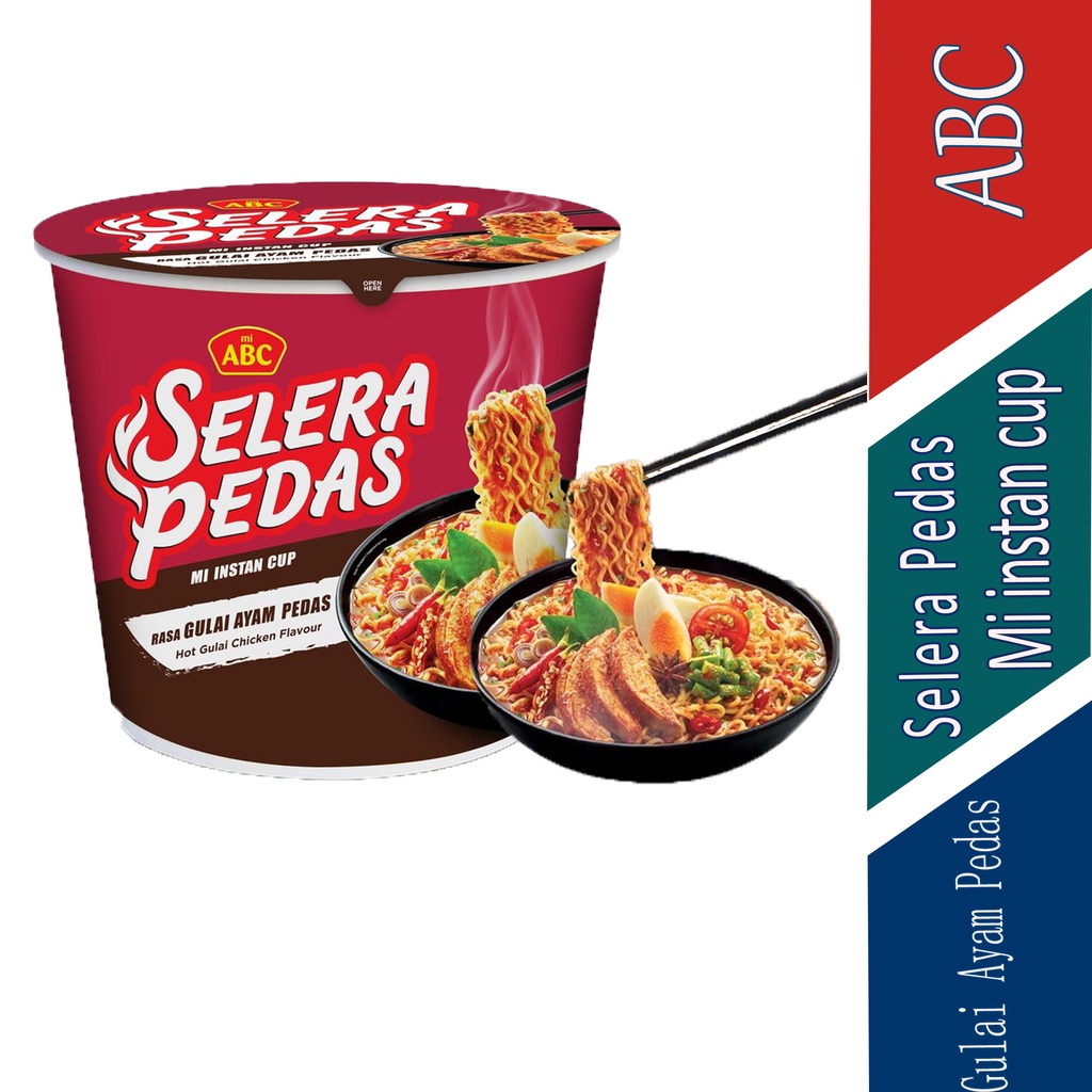 

Rasa Gulai Ayam Pedas - Mi Instan Cup - ABC Selera Pedas -60g