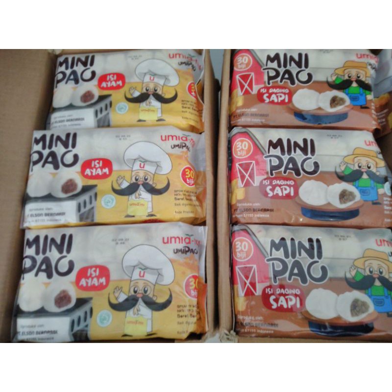 

Minipau Umiami Rasa Sapi Ayam Coklat Strawberry isi 30pcs MINIPAO | Nuchans mart