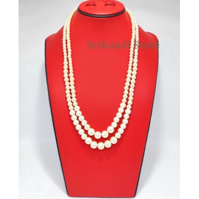 [ BEST SELLER ] - VS - Populer Kalung Mutiara 5 Susun kalung mutiara pearl panjang import - 2 susun