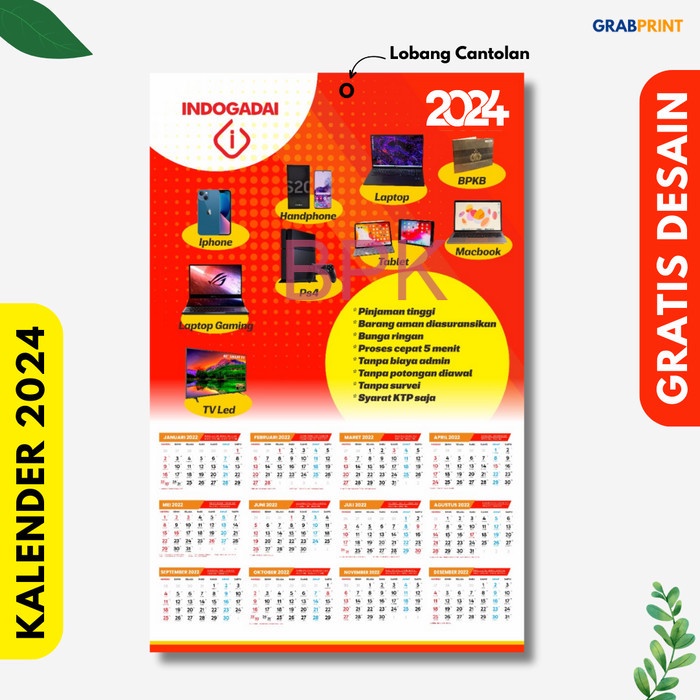 

TERMURAH Kalender 2024 Custom Ukuran A3 Cetak Kalender Dinding Art Carton - 10000