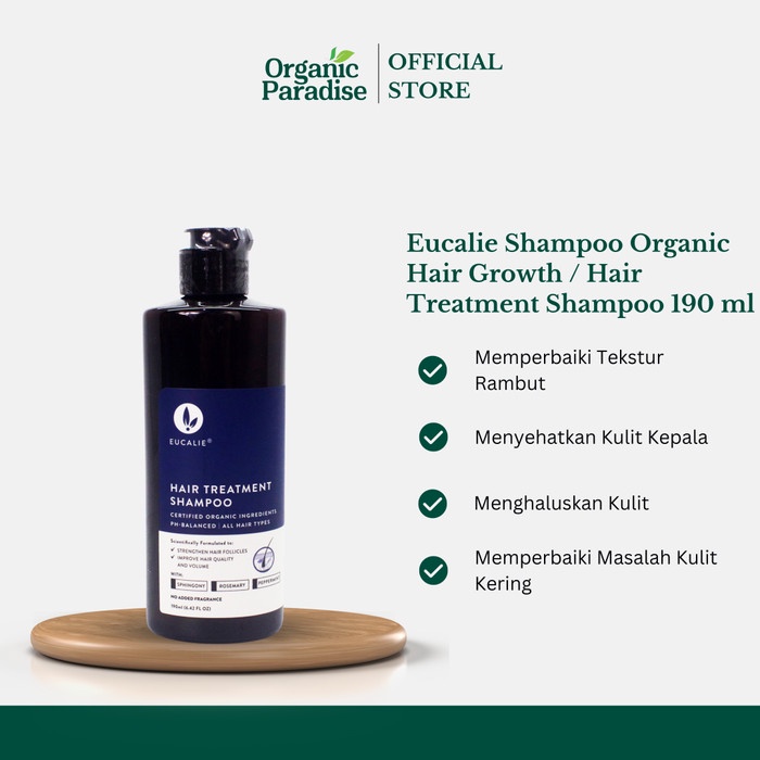 

Premium Eucalie Shampoo Organic Hair Growth / Hair Treatment Shampoo 190 ml