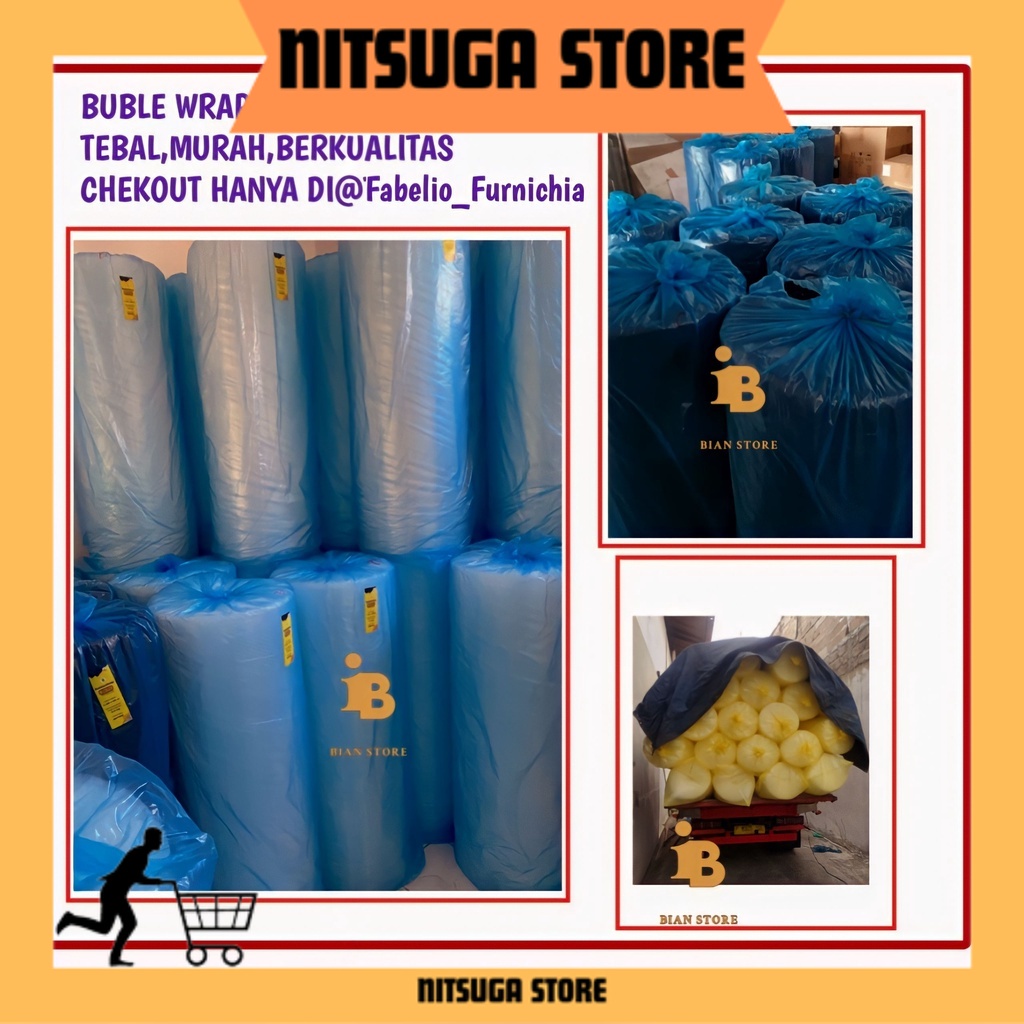 

BUBBLE WRAP 125 x 50M 3KG GRATIS ONGKIR