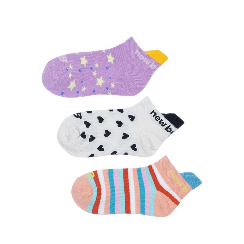 New Balance Kids No Show Tab 3 Pack Socks - AS4