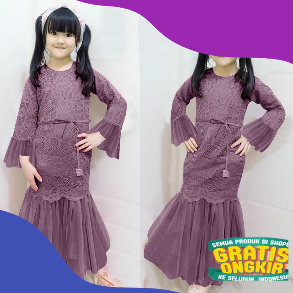 GAMIS ANAK LARKID/ LARKYKIDS / GAMIS BRUKAT TILE PREMIUM / GAMIS ANAK TANGGUNG / GAMIS KONDANGAN/ Me