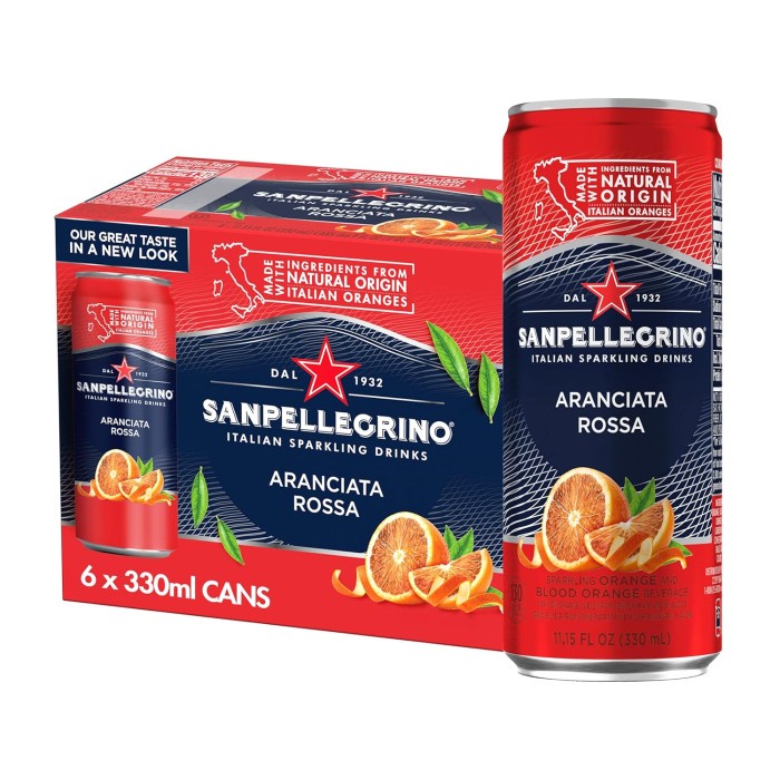 

San Pellegrino Italian Sparkl Aranciata Rossa 6'SX330ml (Non Alkohol)