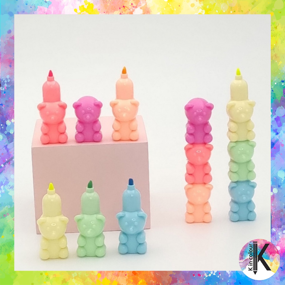 

Highlighter Bear Re-arrangeable 1 Set Isi 5