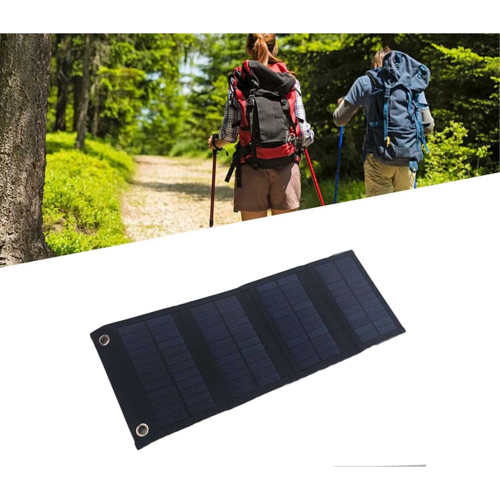 Promo 7.7 Solar Panel Tenaga Surya Lipat 10watt / Portable Solar Panel