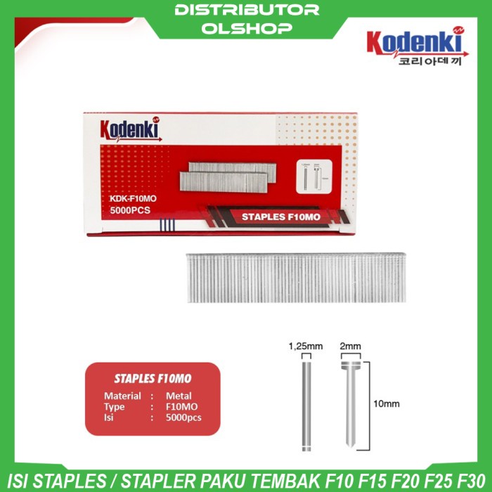 

Isi Paku Tembak Refill Air Staples Gun Stapler F10 F15 F20 F25 F30
