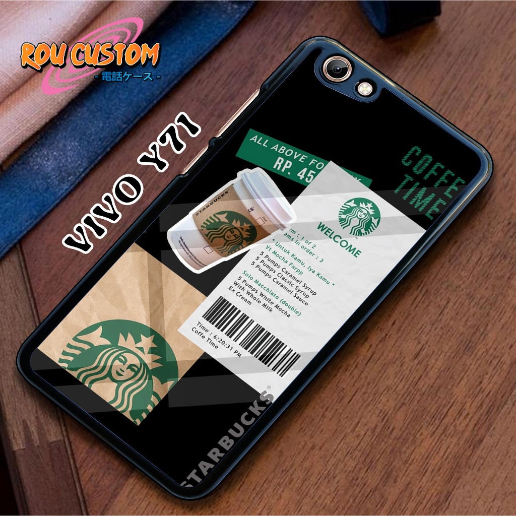 Case VIVO Y53 Y71 Y81 Y83 Case Hp VIVO Y53 Y71 Y81 Y83 Rou Custom [ STARBUCKS ] Casing Hp Aesthetic 