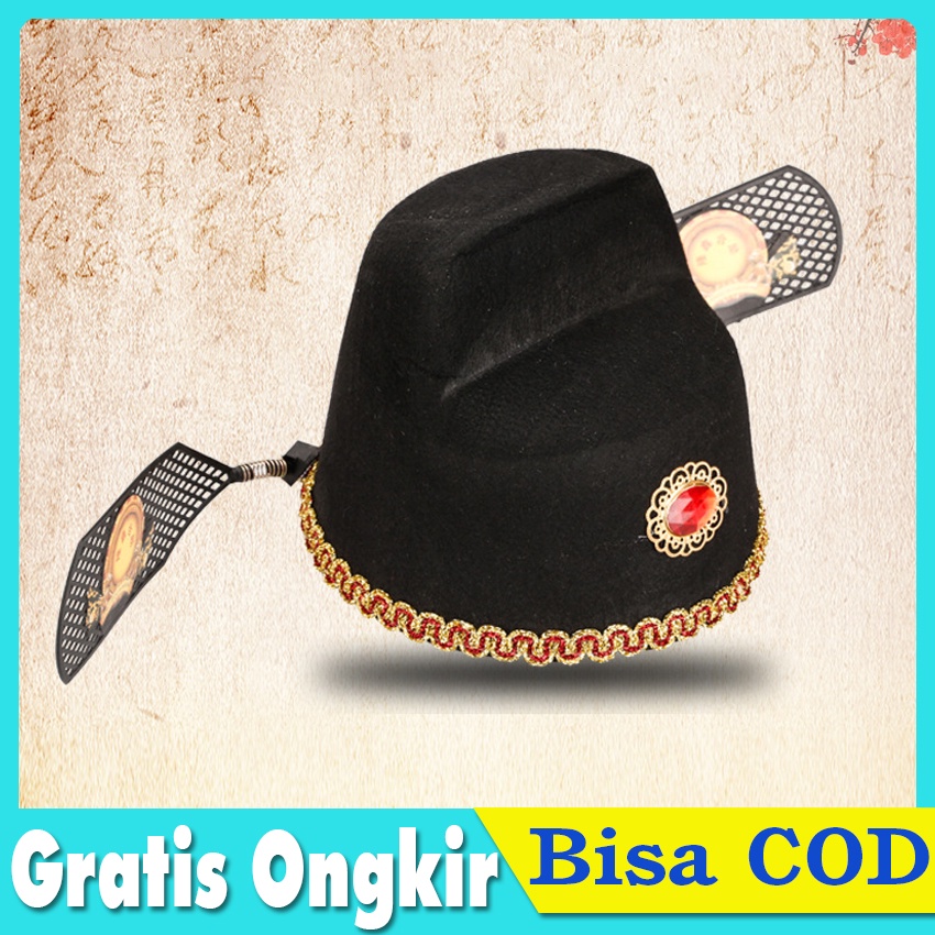 Poop Topi Cendekiawan Cina Topi Kuno Untuk Pria Topi Opera Beijing Kostum Opera Tradisional Topi Pen