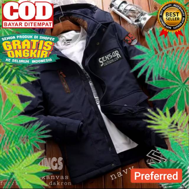 Jaket parka pria / jaket parka king's sensor premium// ANAK DEWASA REMAJA JAKET EKREN JAKET MURAH JA