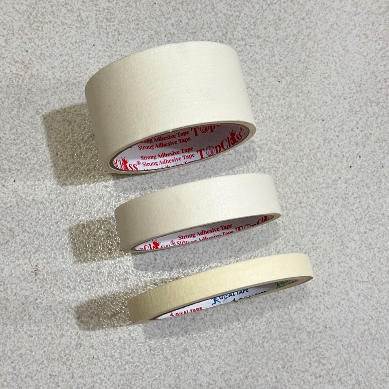 

Lakban Kertas 1/2 , 1 , 2 INCH / 1.5cm 2.5CM & 4.5cm / Masking Tape / Selotip / Salasiban