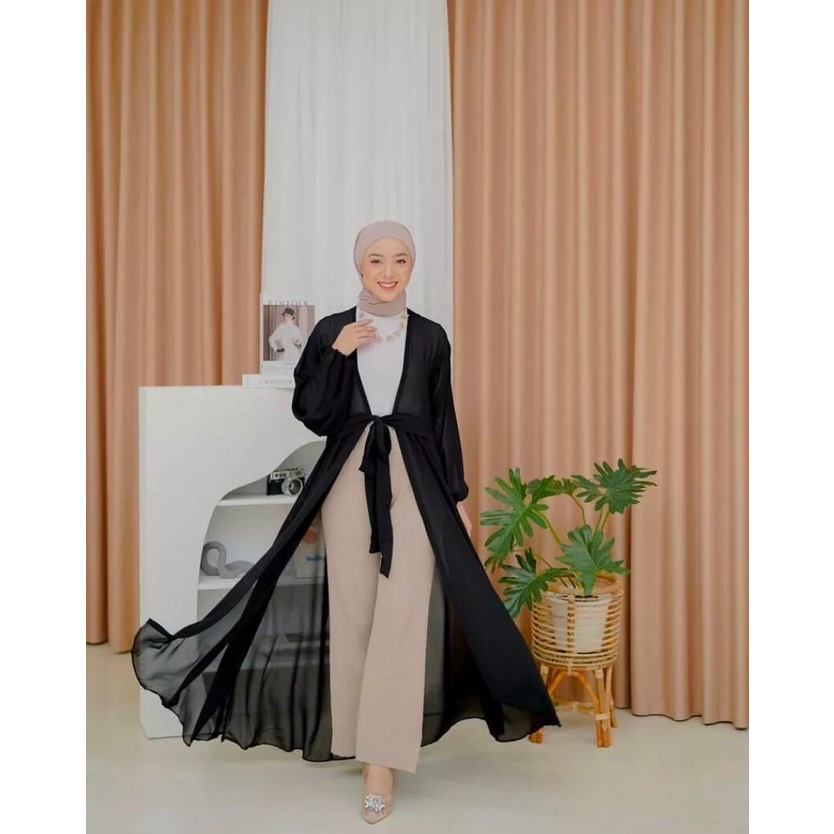 ELLES -  LONG CARDIGAN  CERUTY  TALI DEPAN/OUTER KEKINIAN