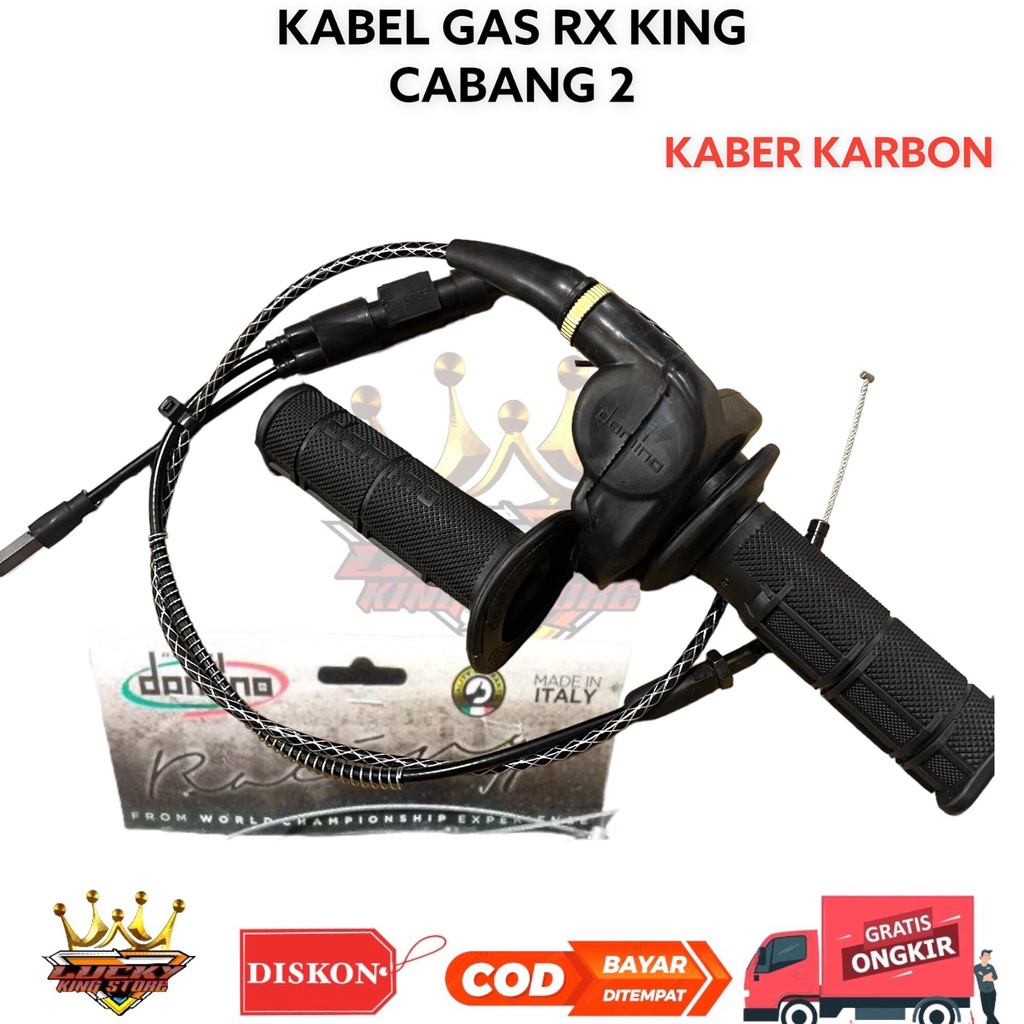 RB Gas Spontan RX King Domino Kabel Karbon Cabang 2