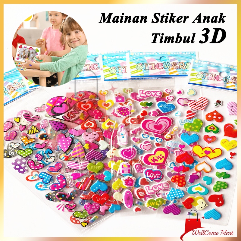 

Mainan Stiker Anak Timbul 3D / Stiker Mainan Anak Perempuan 3D / Stiker Anak
