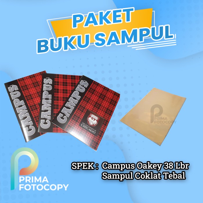

Paket Buku Tulis Disampul Coklat Tebal | OAKEY 38 Lembar