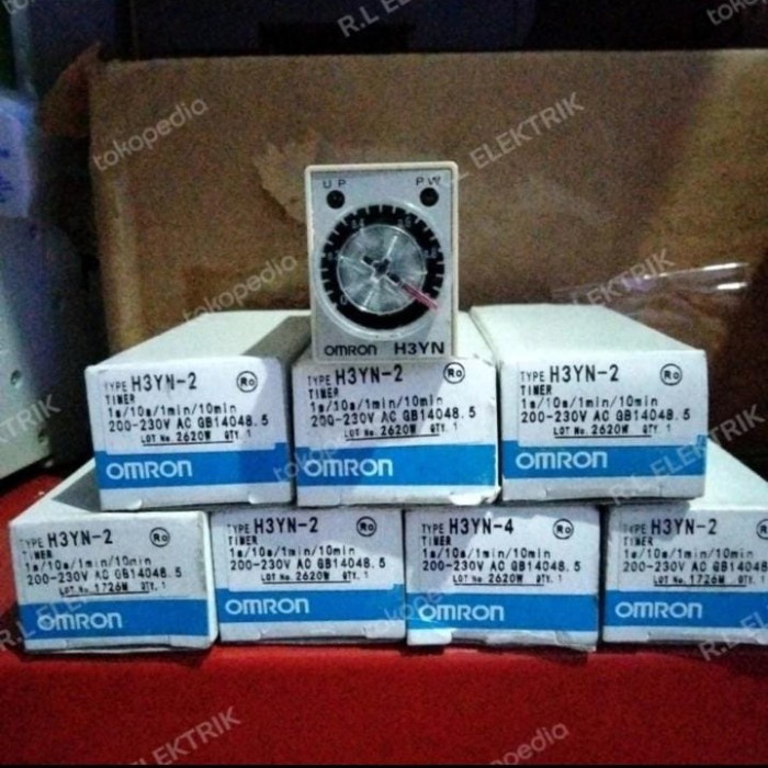timer Omron 8pin Type H3YN-2 & H3YN-4 200-230V AC